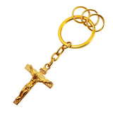 Classic Crucifix Keychain-Jewelry-The Faith And Glory Company-Gold Plated-The Faith And Glory Company 