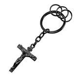 Classic Crucifix Keychain-Jewelry-The Faith And Glory Company-Gun Metal-The Faith And Glory Company 