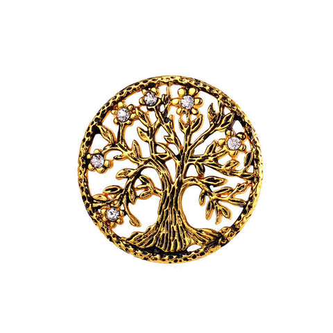 Tree Of Life Brooch-Jewelry-The Faith And Glory Company-Gold Plated-The Faith And Glory Company 