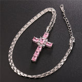 Rhinestone Cross Pendant Necklace-Jewelry-The Faith And Glory Company-The Faith And Glory Company 