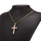 Rhinestone Cross Pendant Necklace-Jewelry-The Faith And Glory Company-The Faith And Glory Company 