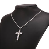 Rhinestone Cross Pendant Necklace-Jewelry-The Faith And Glory Company-The Faith And Glory Company 