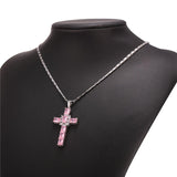 Rhinestone Cross Pendant Necklace-Jewelry-The Faith And Glory Company-The Faith And Glory Company 