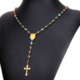 Colorful Nazar Boncuk Rosary Necklace-Jewelry-The Faith And Glory Company-The Faith And Glory Company 