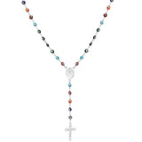 Colorful Nazar Boncuk Rosary Necklace-Jewelry-The Faith And Glory Company-Stainless Steel-The Faith And Glory Company 