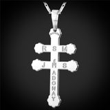 Patriarchal Cross Pendant Necklace-Jewelry-The Faith And Glory Company-Stainless Steel-The Faith And Glory Company 