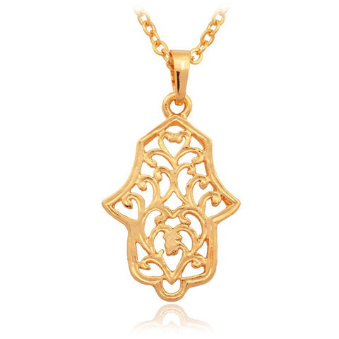 Hamsa Pendant Necklace-Jewelry-The Faith And Glory Company-The Faith And Glory Company 