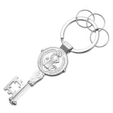 The Key to Conviction Saint Benedict Keychain-Jewelry-The Faith And Glory Company-Stainless Steel-The Faith And Glory Company 