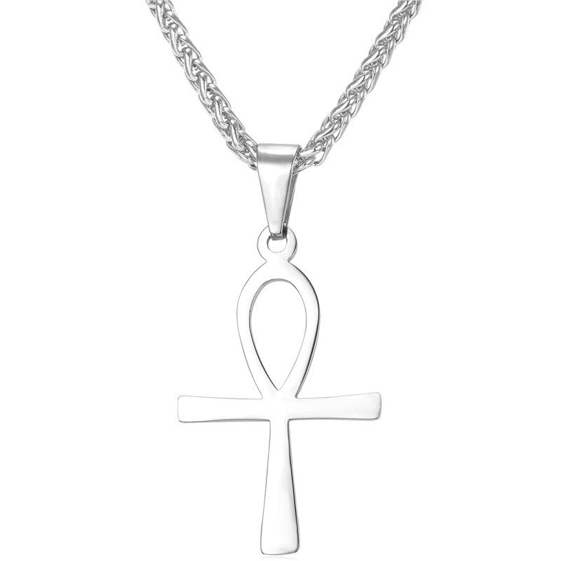 Simple Ankh Cross Pendant Necklace-Jewelry-The Faith And Glory Company-Stainless Steel-The Faith And Glory Company 