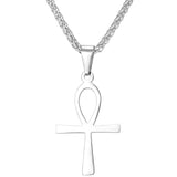 Simple Ankh Cross Pendant Necklace-Jewelry-The Faith And Glory Company-Stainless Steel-The Faith And Glory Company 