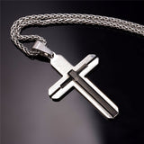 Men's Padre Nuestro (Lord's Prayer) Cruzar Necklace-Jewelry-The Faith And Glory Company-The Faith And Glory Company 