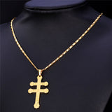 Patriarchal Cross Pendant Necklace-Jewelry-The Faith And Glory Company-The Faith And Glory Company 