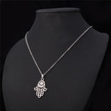 Hamsa Protection Pendant Necklace-Jewelry-The Faith And Glory Company-The Faith And Glory Company 