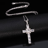 Rhinestone Cross Pendant Necklace-Jewelry-The Faith And Glory Company-The Faith And Glory Company 