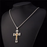 Men's Classic Crucifix Pendant Necklace-Jewelry-The Faith And Glory Company-The Faith And Glory Company 