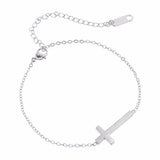 Faith Cross Bracelet-Jewelry-The Faith And Glory Company-Silver Plated-The Faith And Glory Company 